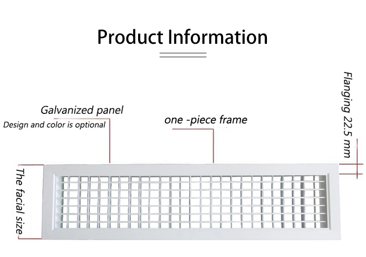 Classic Design Chinese Style HVAC Ventilation Air Conditioning Aluminum Linear Slot Diffuser Adjustable Air Vent