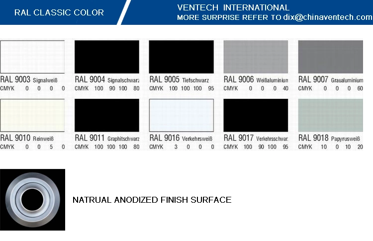 China Factory Ventech Round ceiling Supply Air Diffuser Exhaust Air Circular Vent