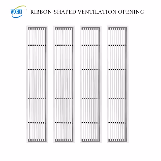 ABS-HVAC-System, Klimaanlage, Lüftungsgitter, Diffusor, weißer Luftauslass, Lüftungsschlitz